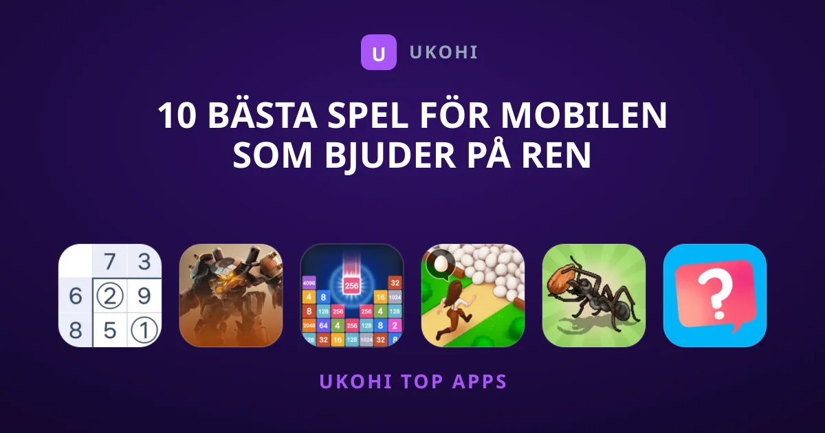 10 bästa Spel för mobilen som bjuder på ren underhållning